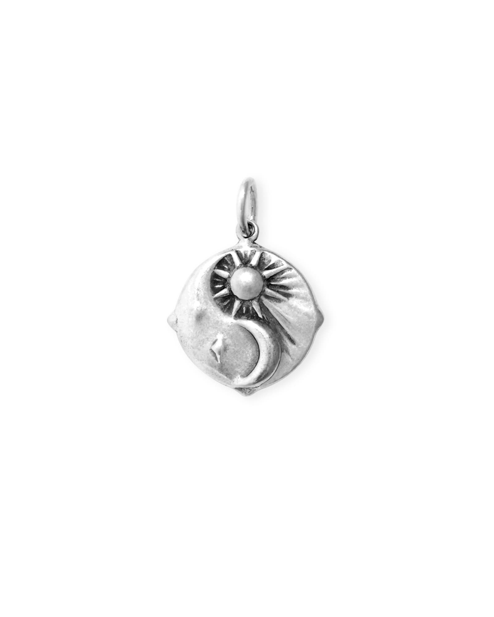 Kendra Scott Sun & Moon Charm in Oxidized | Sterling Silver